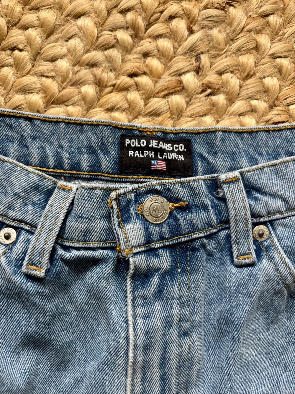 Vintage Y2K 90s Polo Ralph Lauren Denim Shorts - Picture 6 of 7